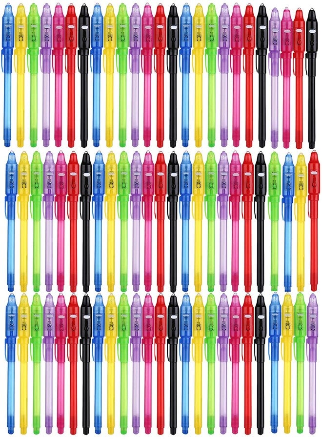 إس سي ستايل أقلام حبر غير مرئي من SCStyle، 80 قلمًا، مزودة بإضاءة فوق بنفسجية، مثالية لكتابة الرسائل السرية والمعلومات، كهدية رائعة للطلاب في أعياد الميلاد، وعيد الفصح، والهالوين، وعيد الميلاد. - Image 1